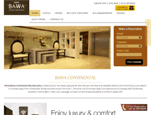 Tablet Screenshot of continental.bawahotels.com